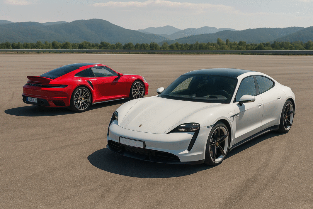 Porsche 911 Turbo S vs. Taycan Turbo GT: Gas vs. Electric Showdown