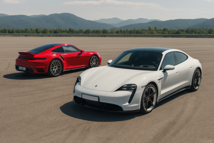 Porsche 911 Turbo S vs. Taycan Turbo GT: Gas vs. Electric Showdown