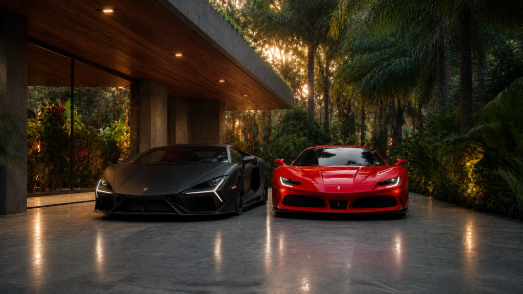 Why Lamborghini Makes Better Content Than Ferrari (And What That Says) in Downtown Miami