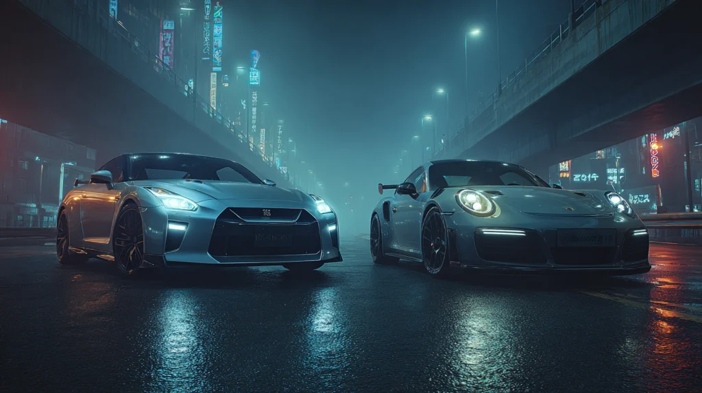 Nissan GT-R R35 vs Porsche 911 Turbo S: Godzilla vs Stuttgart on the Shuto Expressway