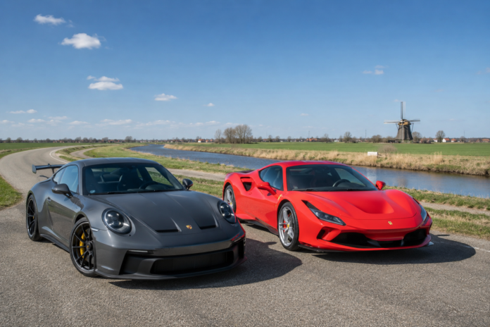 porsche-911-gt3-vs-ferrari-tributo-veloxtrend-llc
