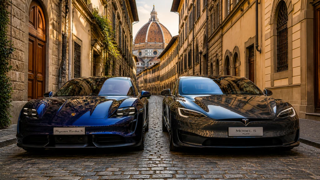Porsche Taycan Turbo S vs Tesla Model S Plaid: EV Performance Defined