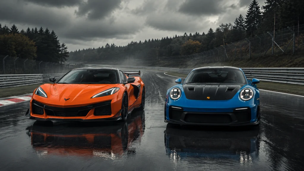 Corvette ZR1X vs Porsche 911 GT3: 1,250hp vs 500hp at the Nürburgring